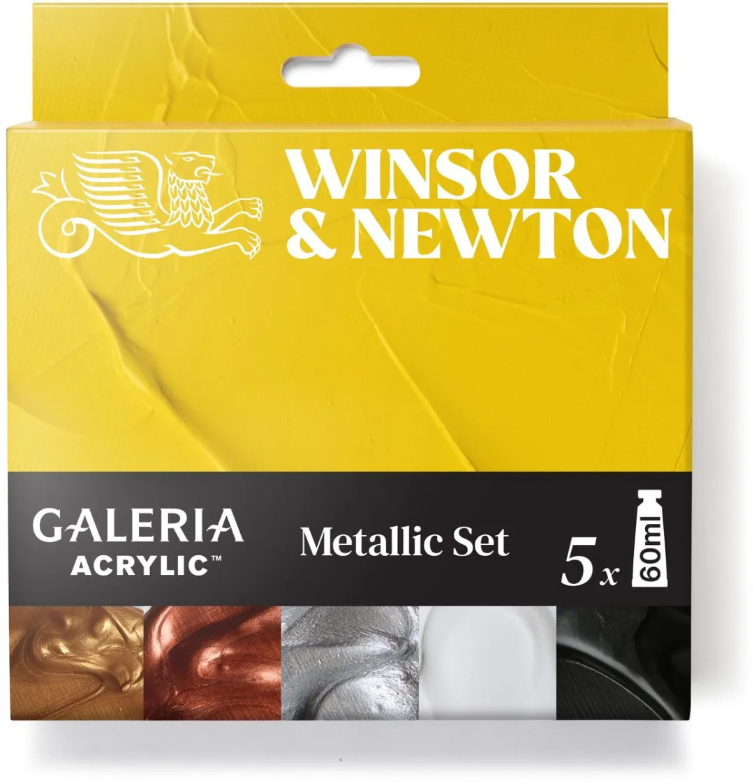 Winsor & Newton Galeria Acryl Metallic Set 5x60ml
