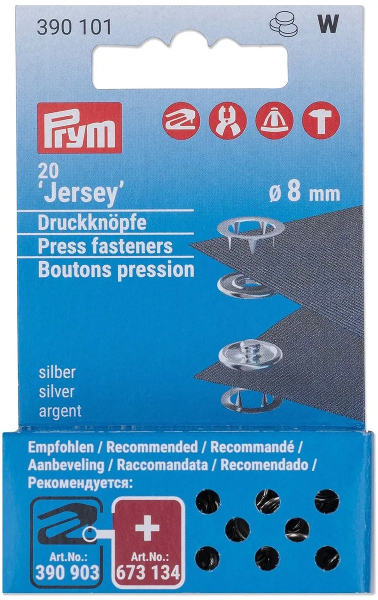Prym Jersey Drukknopen 8mm