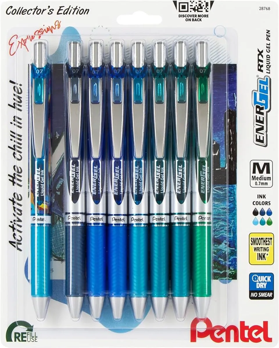 Pentel EnerGel RTX BL77XCHIBP8M Gelpen