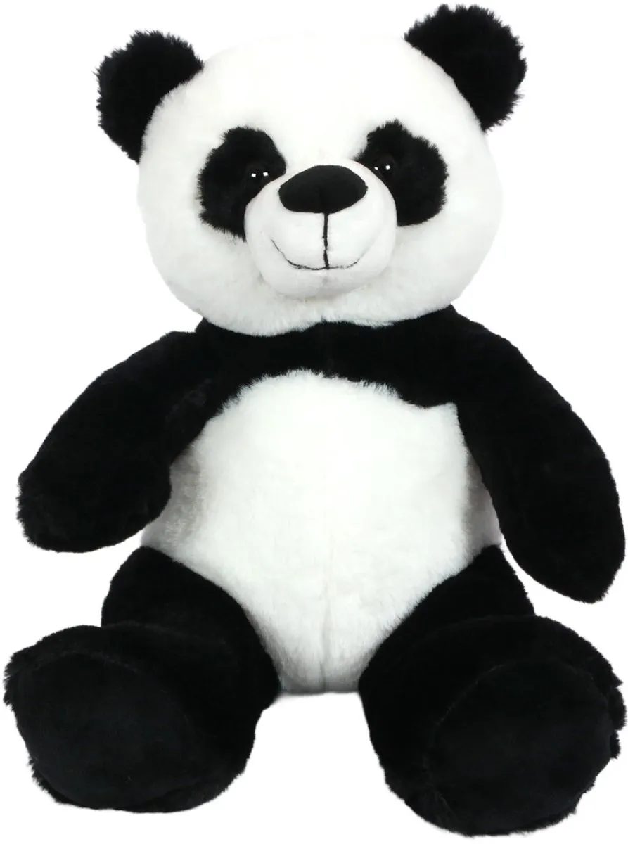 PIA Soft Toys Pluche Panda - 33 cm - Zwart/Wit