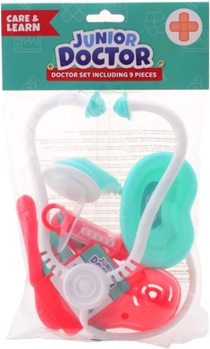 Johntoy Doctor Junior Speelset 9-delig - Multicolor