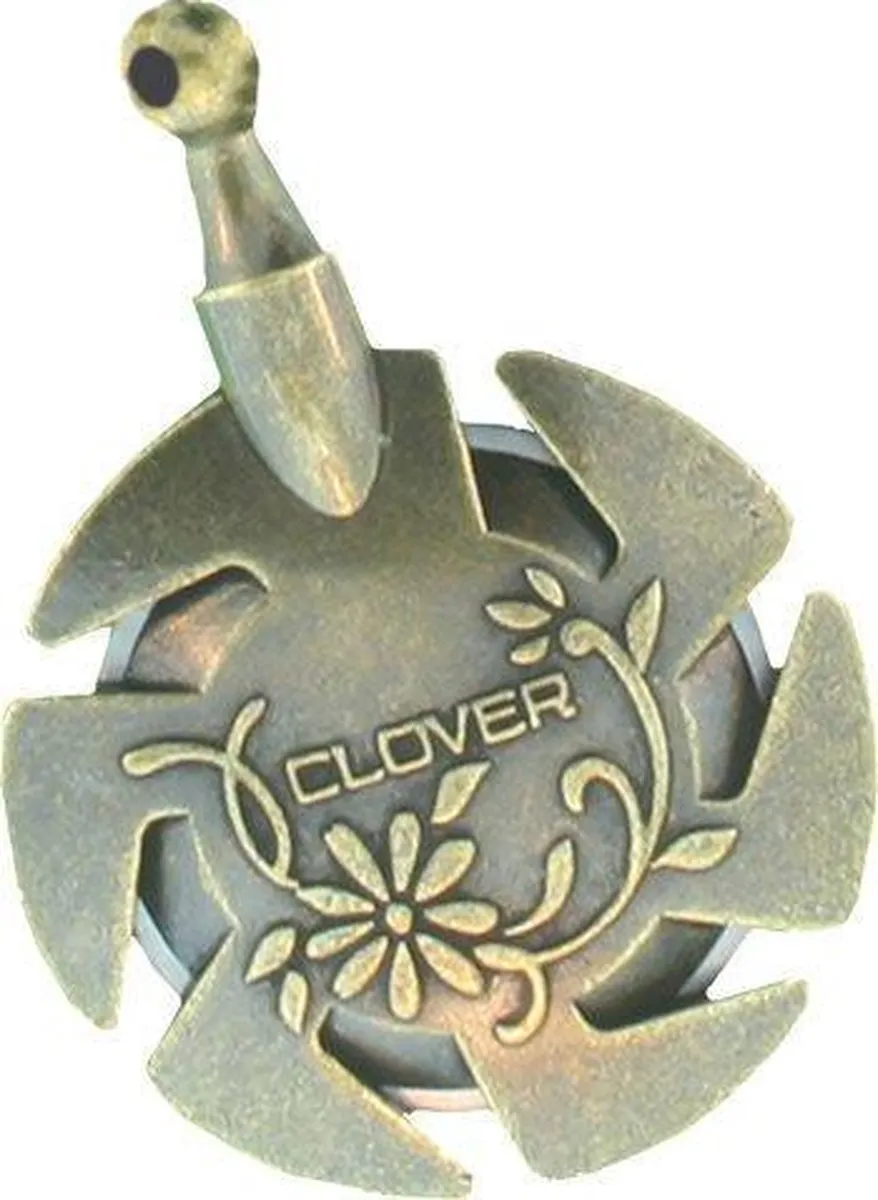 Clover Draadsnijder Hanger - Oud Zilver