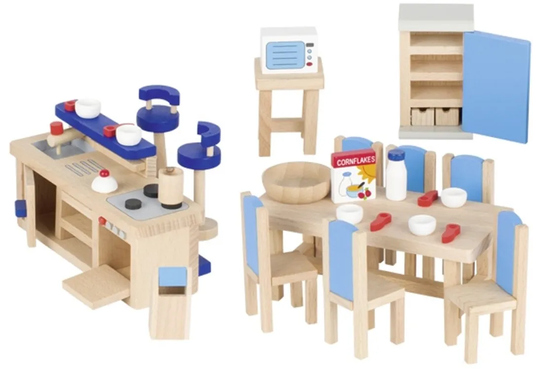 Goki Moderne Keuken 30-delig - Blauw