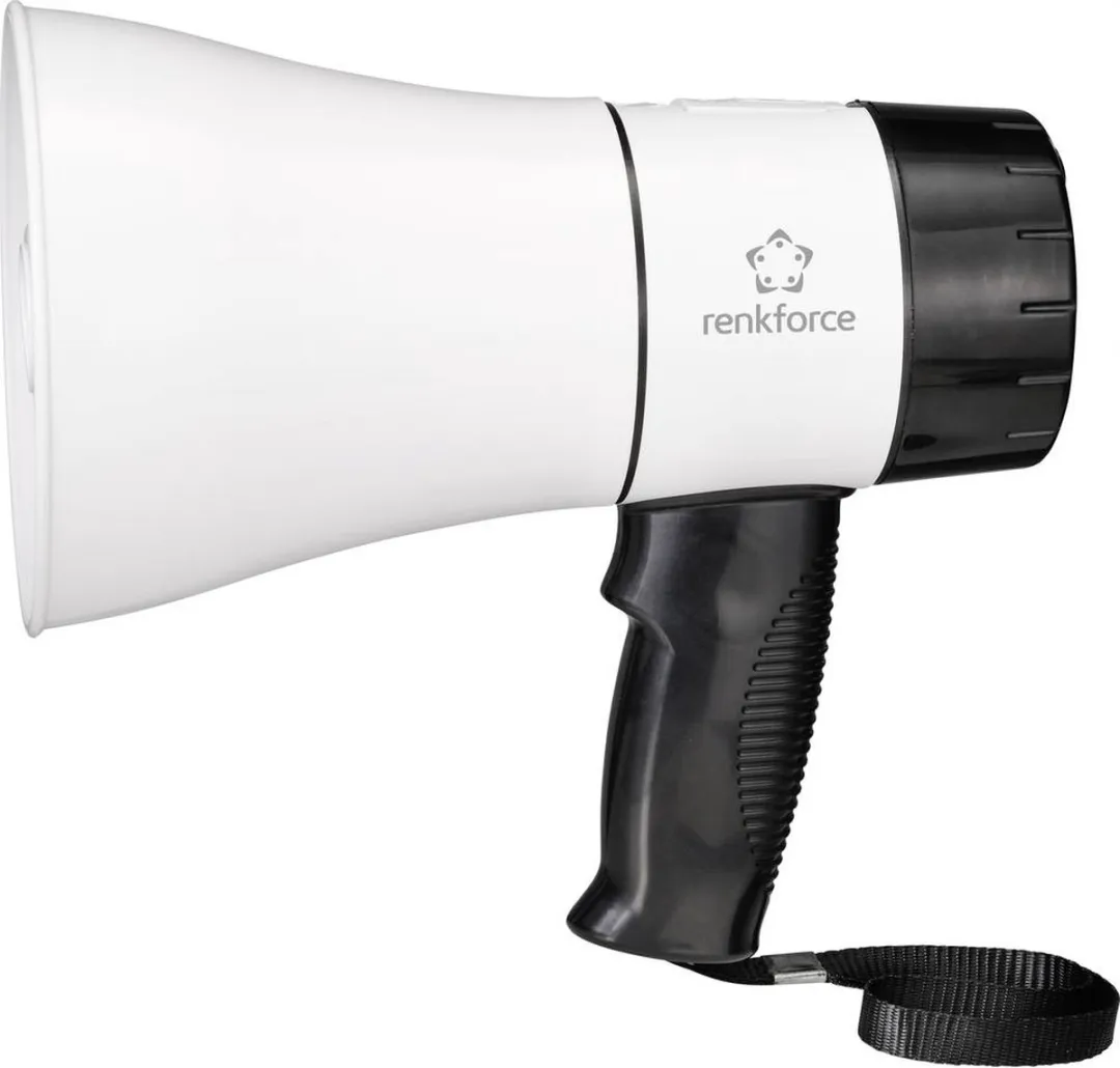 Renkforce RF-MP-200 Megafoon - Zwart/wit