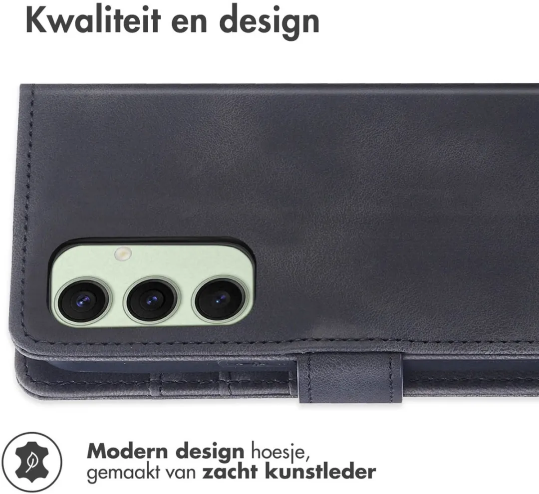 Imoshion Bookcase Hoesje Samsung Galaxy S24 FE - 3 Pasjes - Zwart
