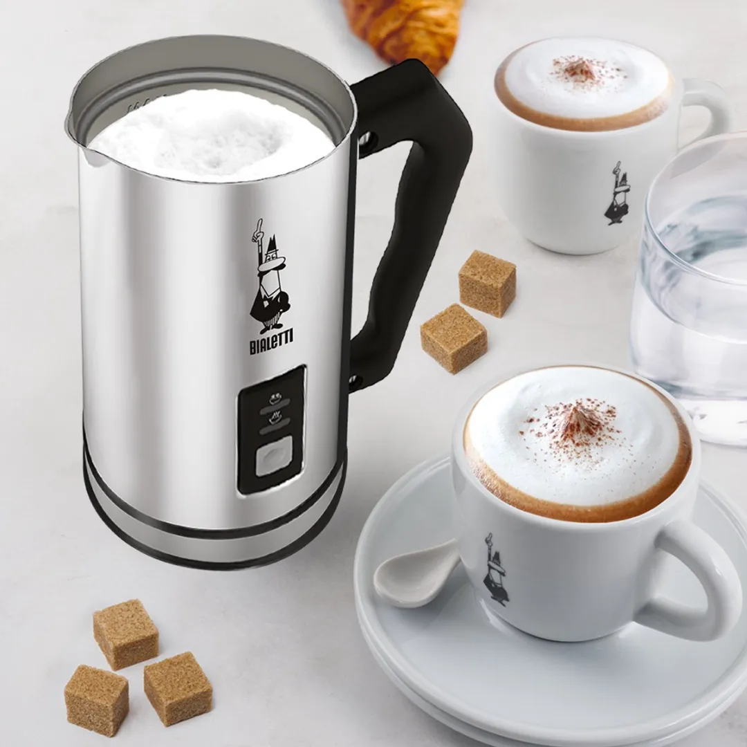 Bialetti MK2 Elektrische Melkopschuimer 500W - Zilver