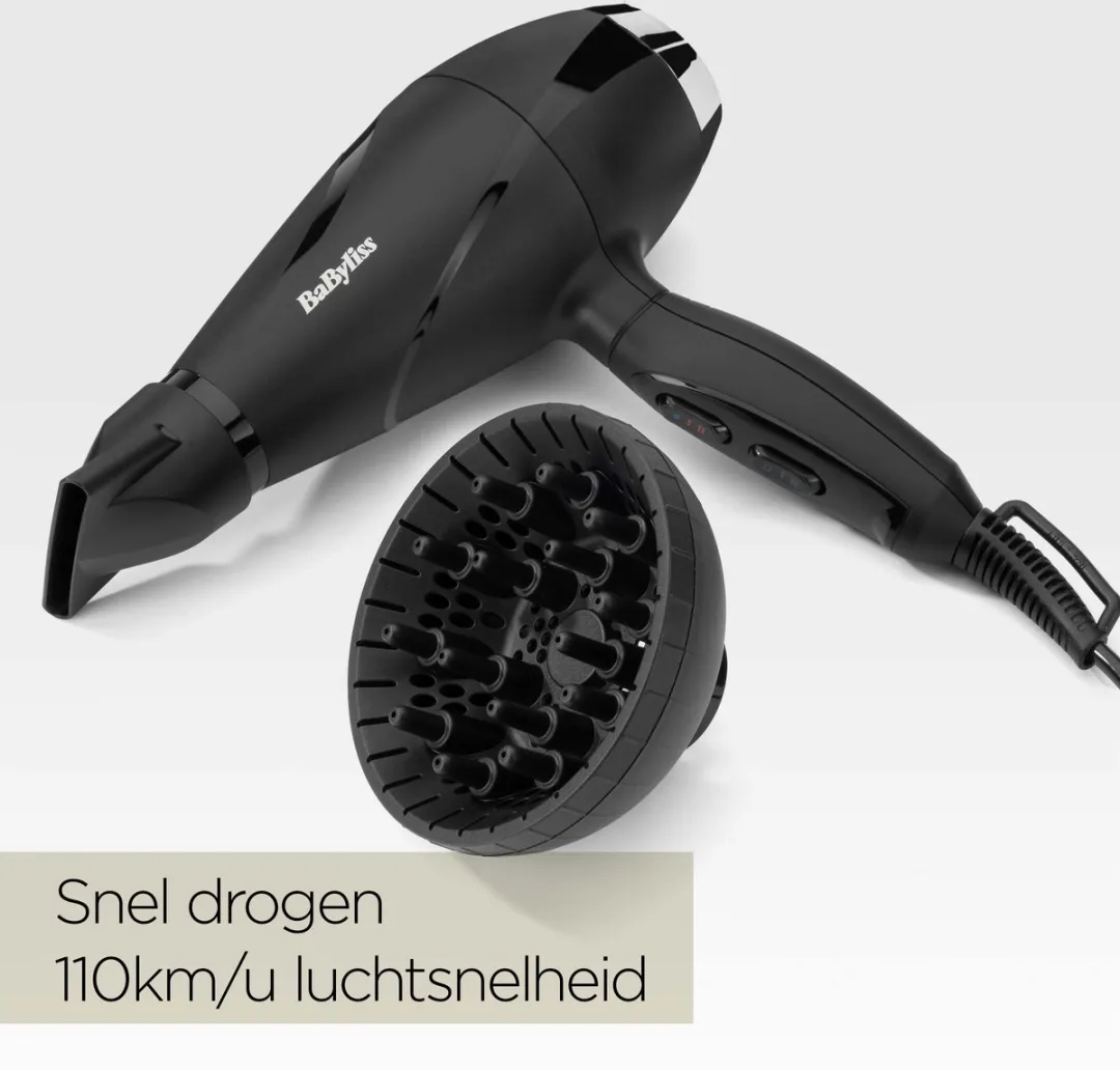 Babyliss Shine Pro 2200 6713DE Föhn - 2200W - Zwart