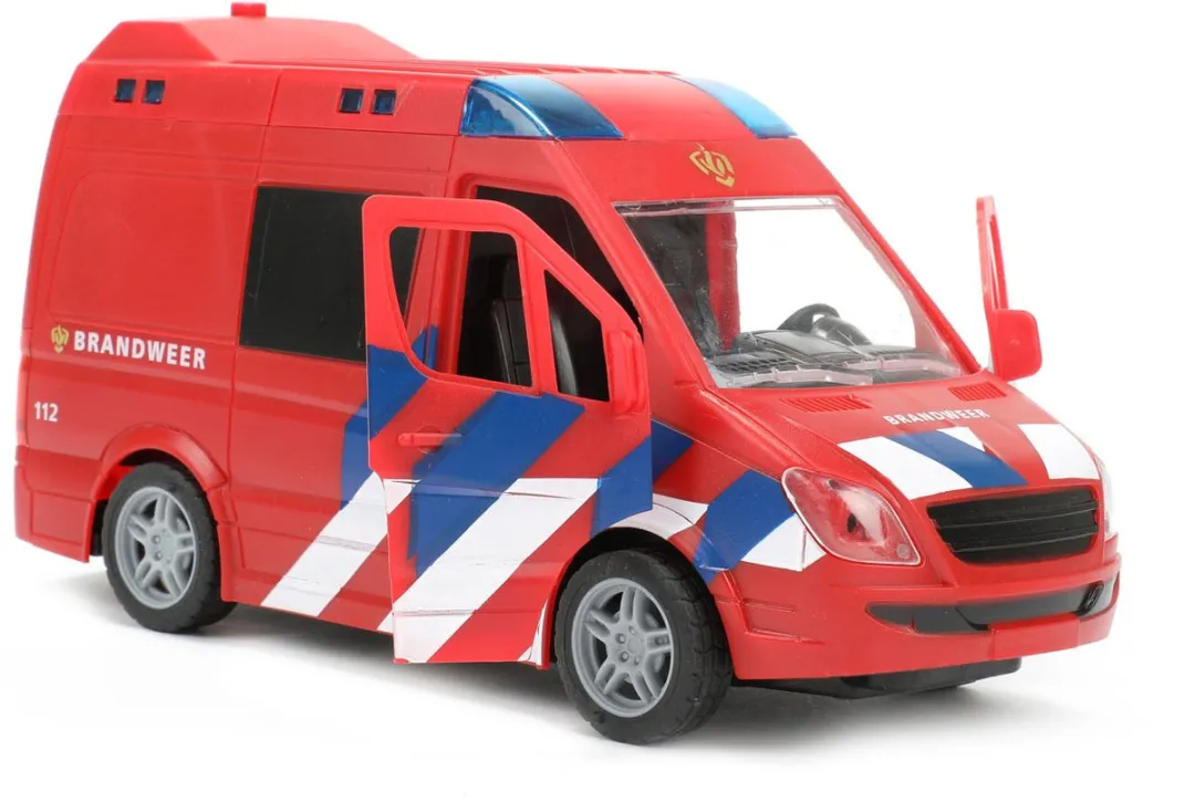 Toi-Toys Brandweerwagen Licht & Geluid 23415C - Rood - afbeelding 6 van 6