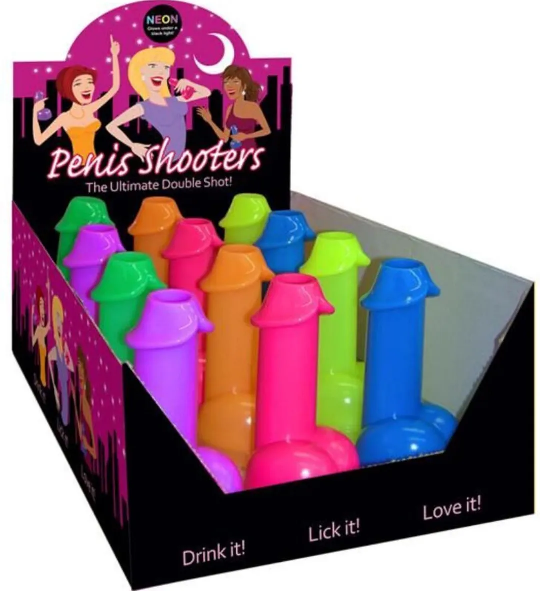 KHEPER GAMES | Kheper Games Neon Chupitos Forma Pene