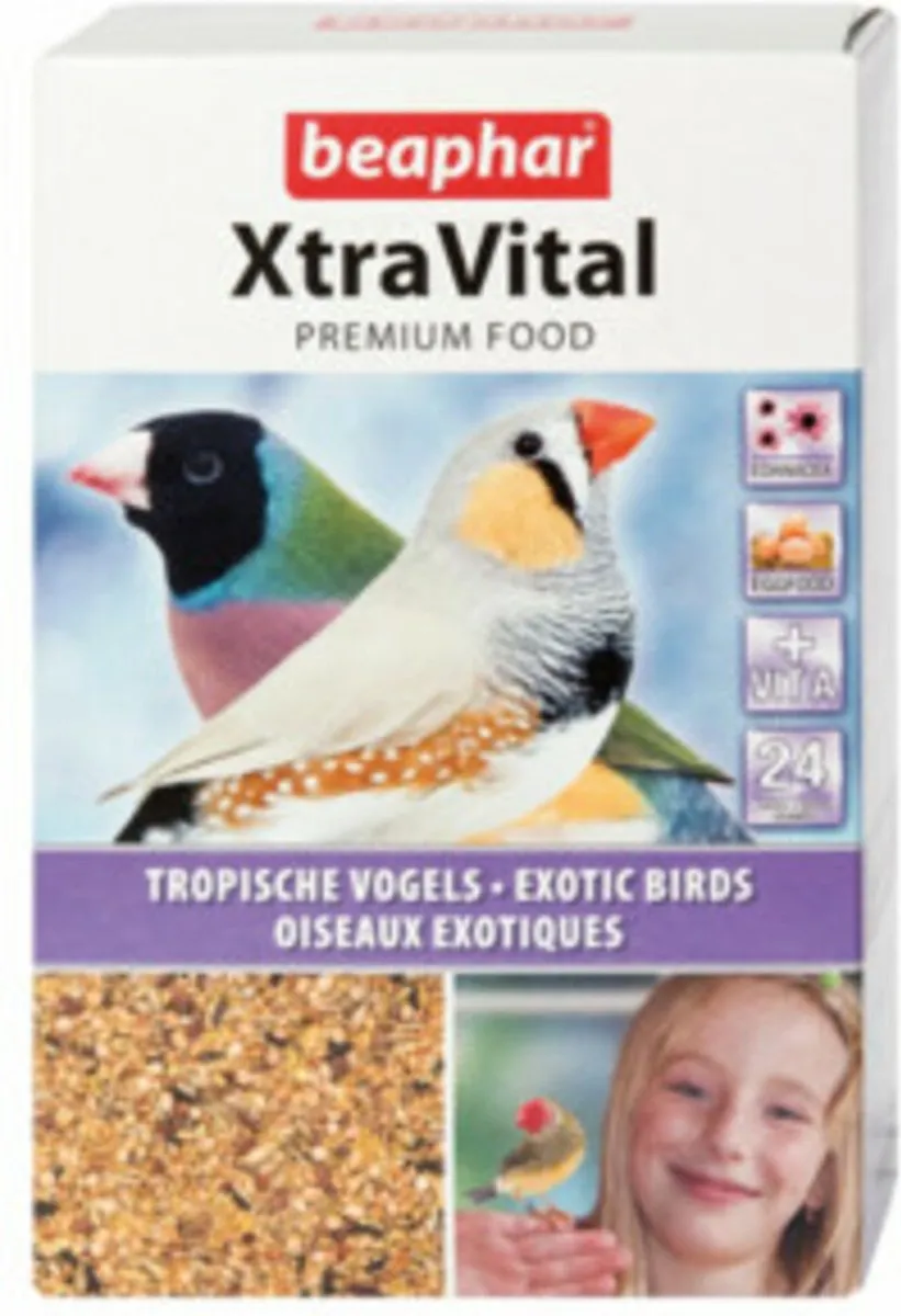 Beaphar XtraVital Tropische Vogels Voer - 3,5kg (7x500g) - afbeelding 6 van 6