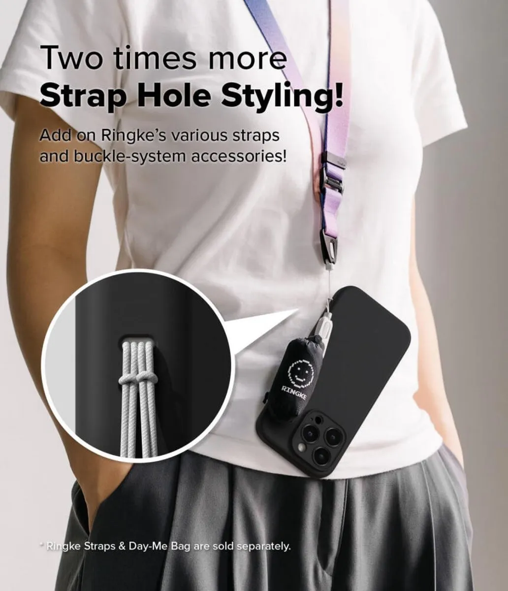 Ringke Silicone MagSafe Hoesje iPhone 16 Pro Max - Zwart