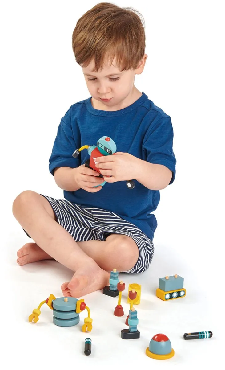 Tender Leaf Toys Stapelspel Robot Junior - 17-delig Multicolor