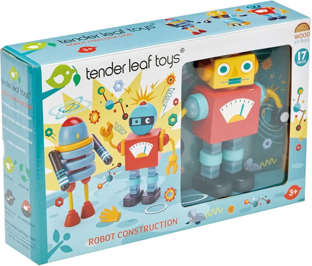 Tender Leaf Toys Stapelspel Robot Junior - 17-delig Multicolor - afbeelding 6 van 6