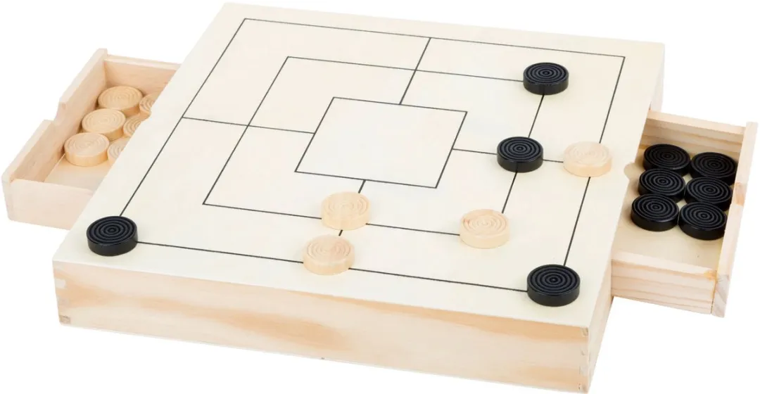 Small Foot Spellendoos 3-in-1 Schaken Dammen Molenspel - 11208