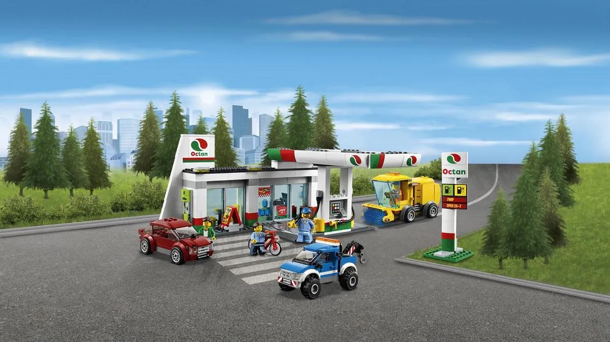LEGO City Benzinestation 60132 - 515 Stukken