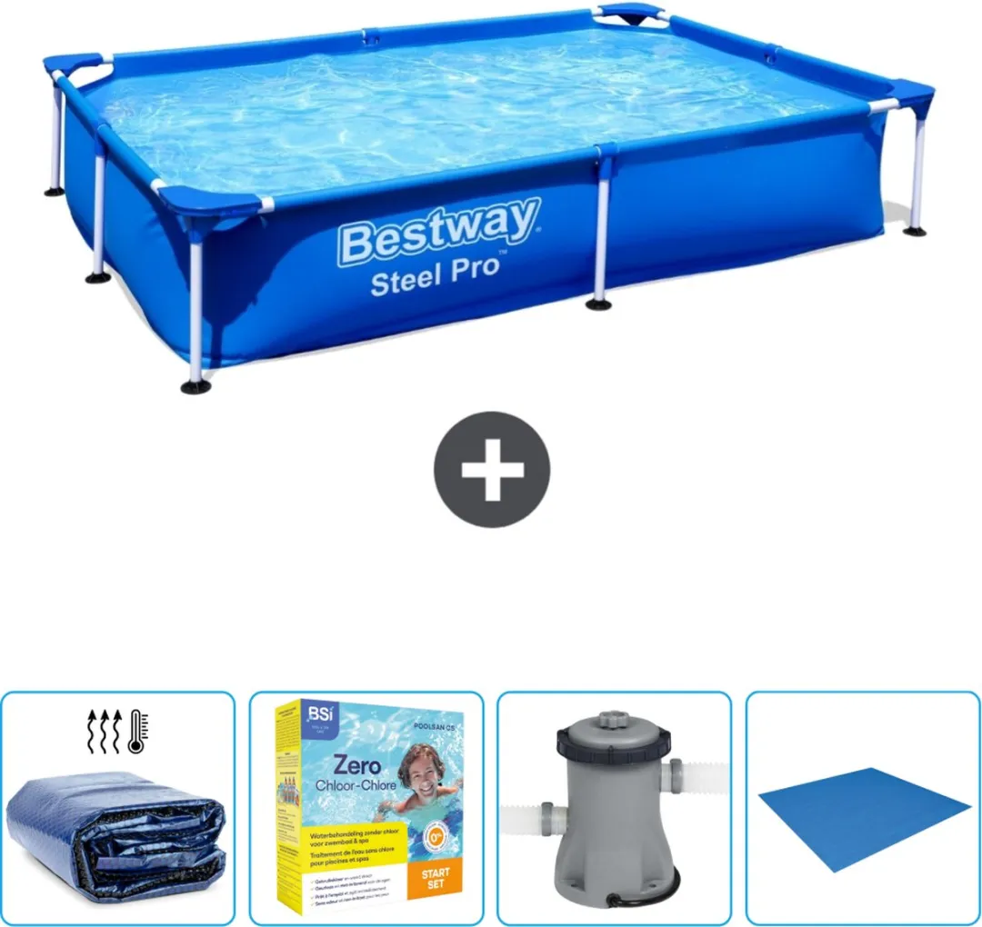 Bestway Steel Pro Zwembad 221x150x43cm