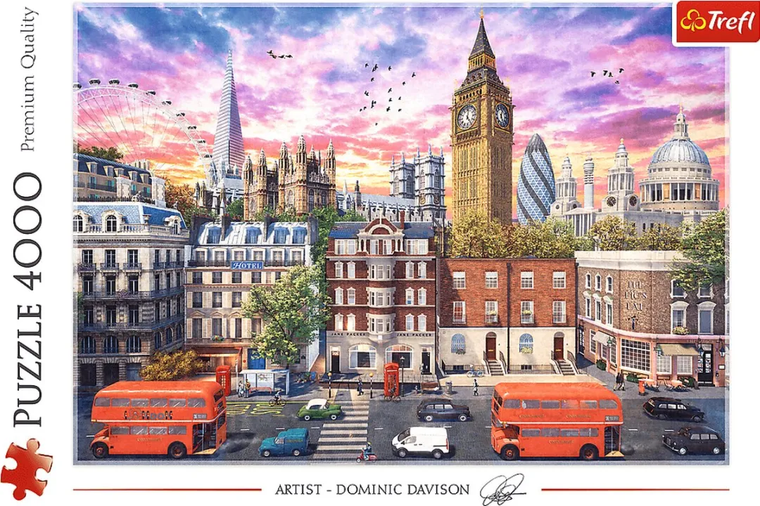 Trefl Wandelen door Londen Puzzle 1000 Stuks - Multicolor