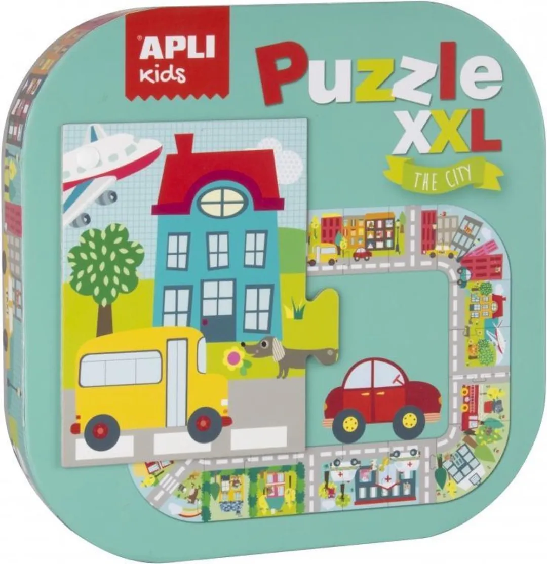 Apli Kids XXL Kinderpuzzel Stad 20 Stuks