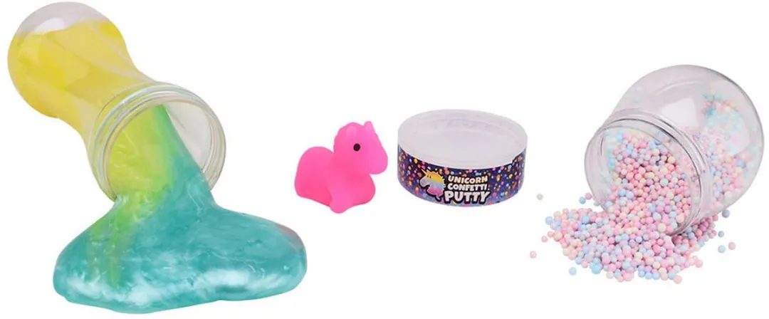 Johntoy Unicorn Slijm 170g - met foam balletjes