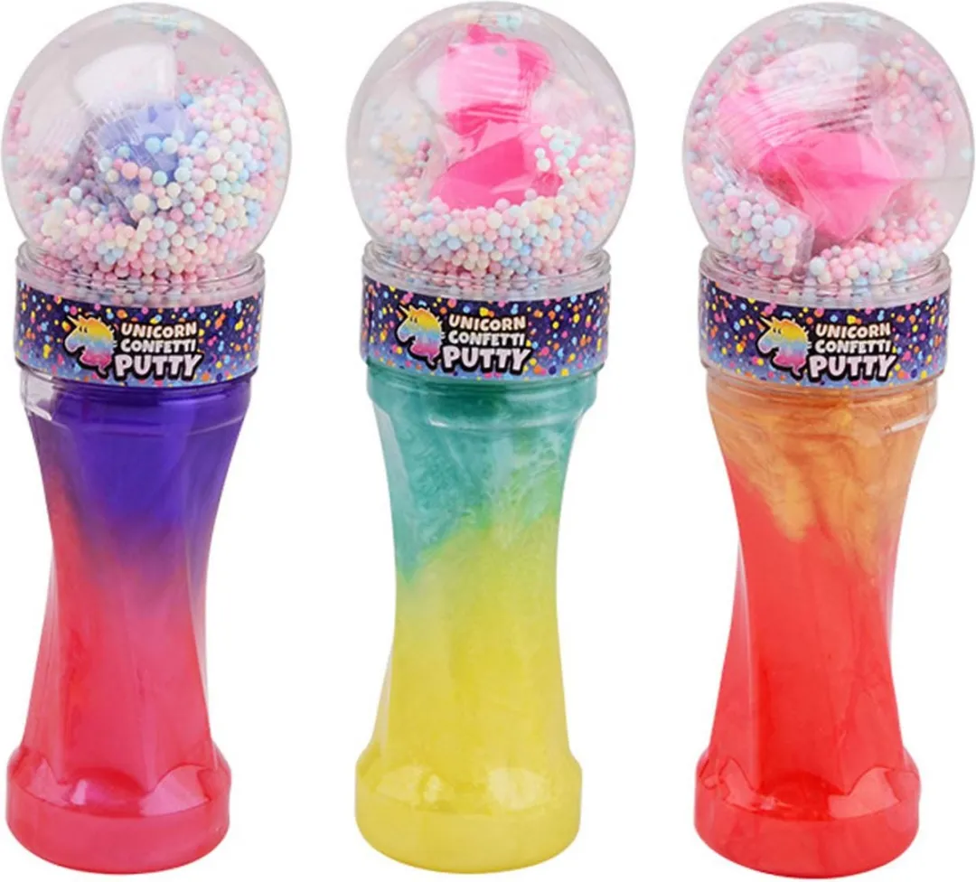 Johntoy Unicorn Slijm 170g - met foam balletjes