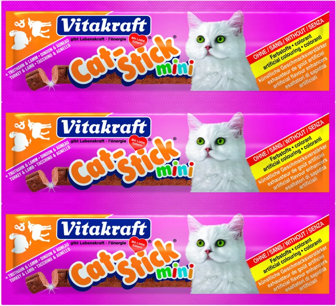 Vitakraft Cat-Stick Mini Schol Omega 3 - 3 Stuks