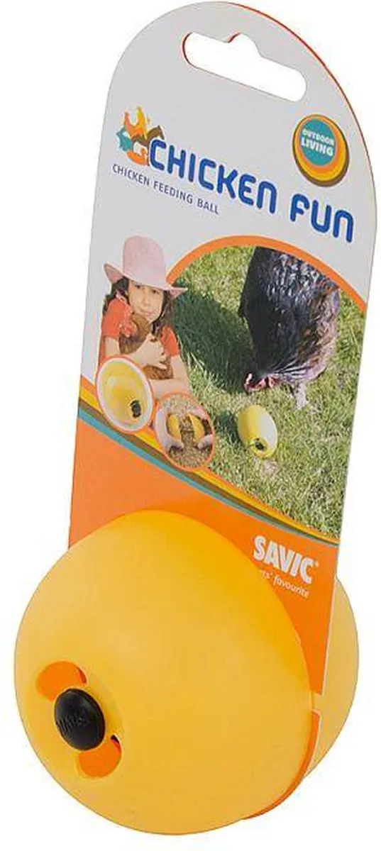 Chickenfun Voederbal - Vogelvoederbak - Geel - 7,5 cm