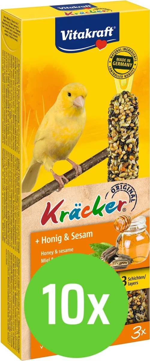 Vitakraft Honing/Sesam-Kräcker Kanarie 3in1