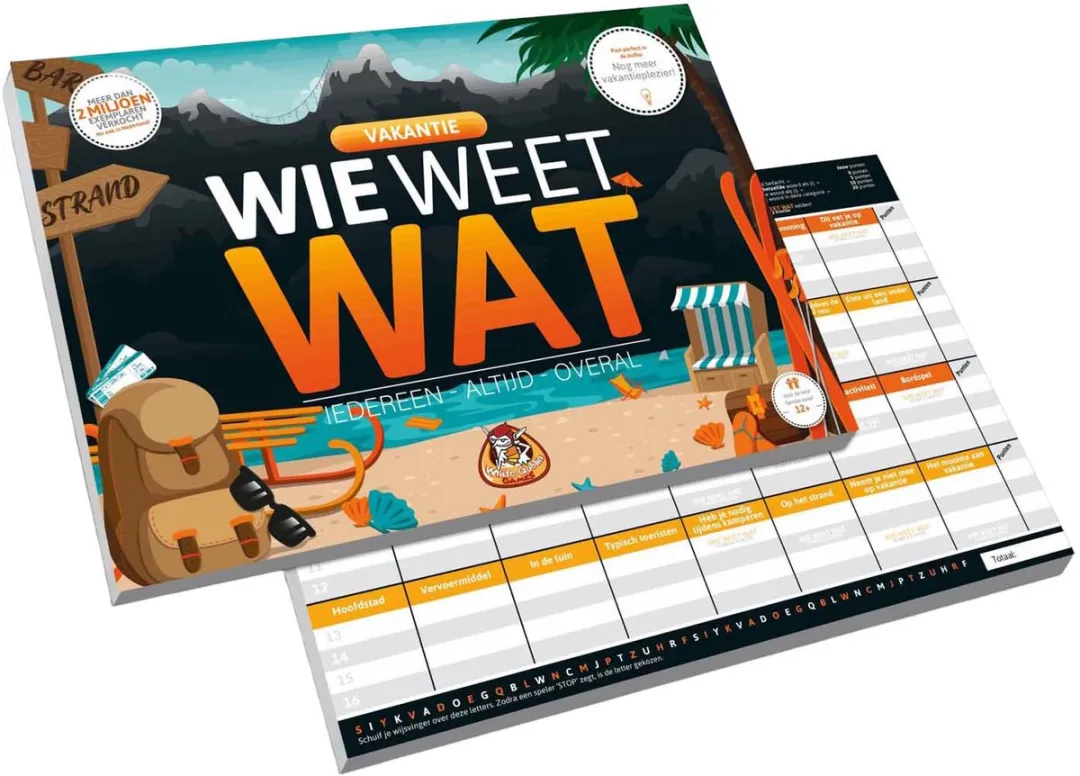 White Goblin Games Wie Weet Wat Vakantie Partyspel - 2-10 Spelers - Multicolor