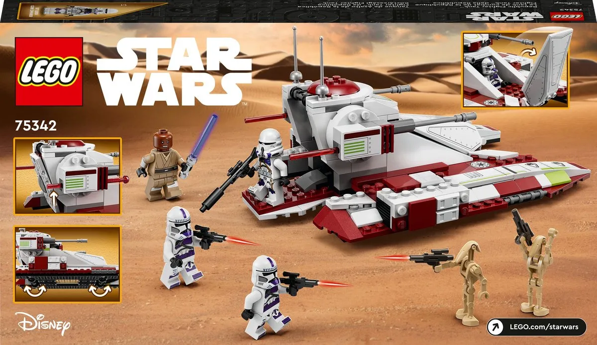 LEGO Star Wars 75342 Republic Fighter Tank - 262 Stukken - afbeelding 6 van 6