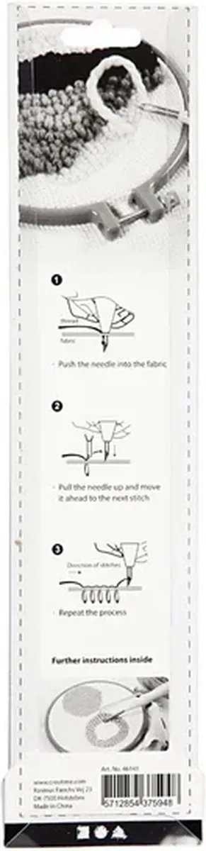 Creativ Company Punch Needle Dikke Wol - Multikleur