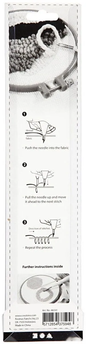 Creativ Company Punch Needle Dikke Wol - Multikleur