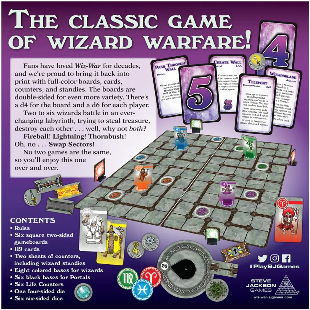 Steve Jackson Games Wiz-War Bordspel - 2-6 Spelers