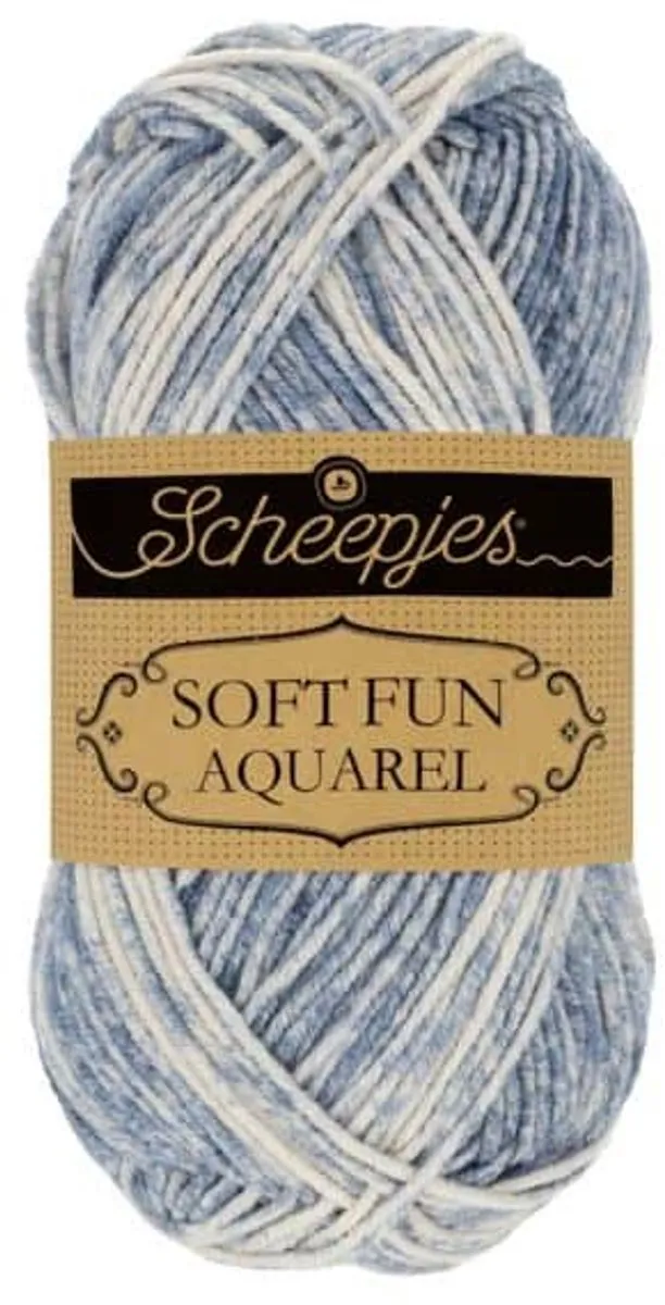 Scheepjes Softfun Aquarel 50g - Blauw