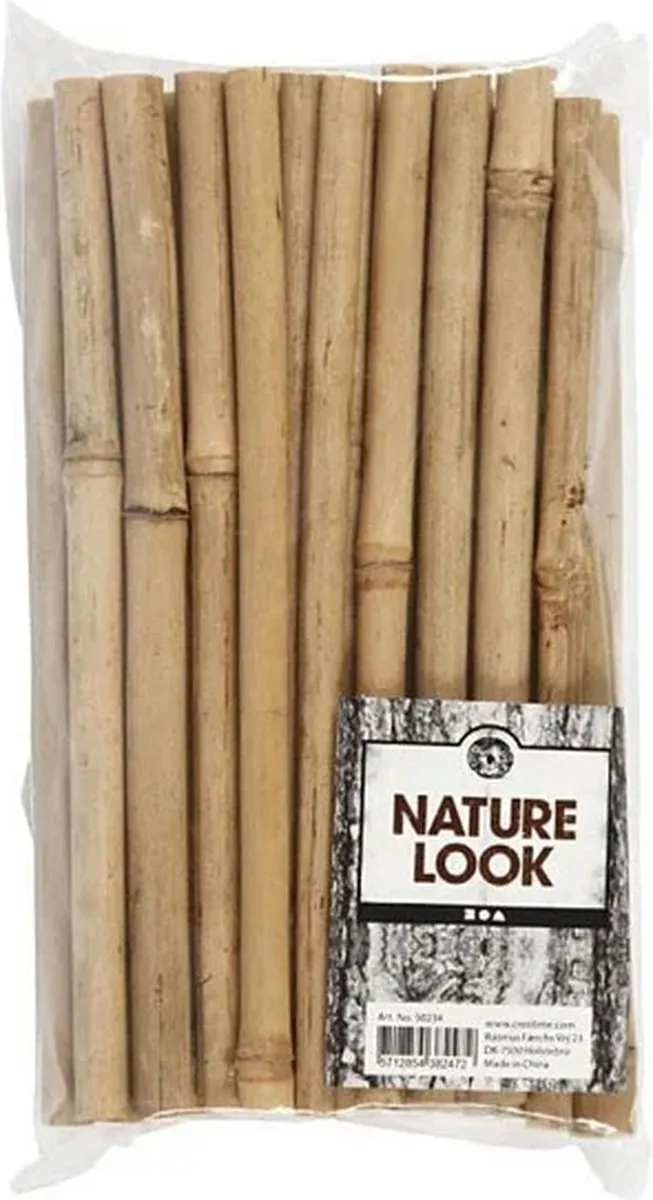 Creativ Company Bamboe Stokken Knutselset - 30 Stuks - Bruin