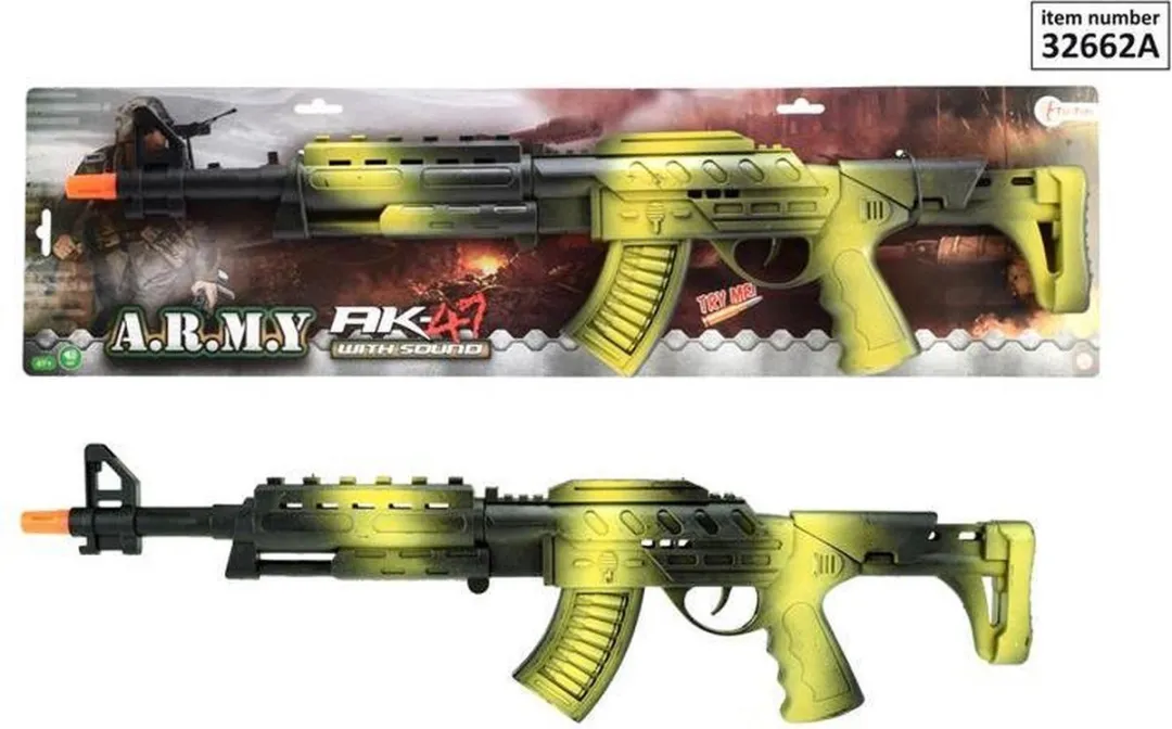 Toi-Toys Alfafox Ratelgeweer AK47 - Multi kleuren