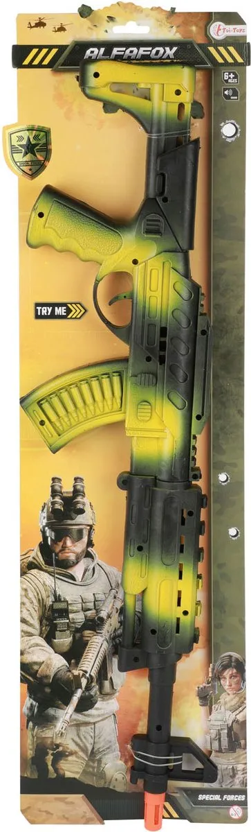 Toi-Toys Alfafox Ratelgeweer AK47 - Multi kleuren
