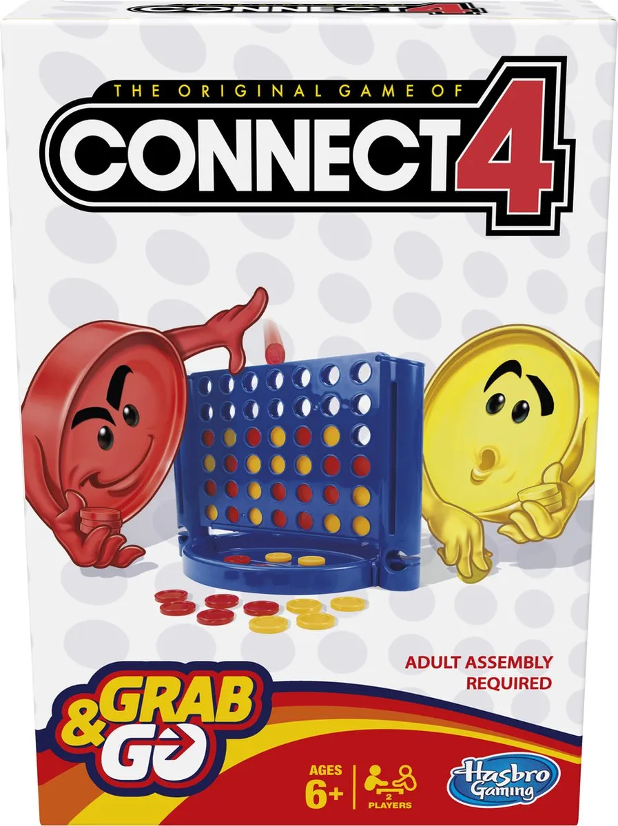 Hasbro Vier Op 'N Rij Grab And Go - 2 Spelers