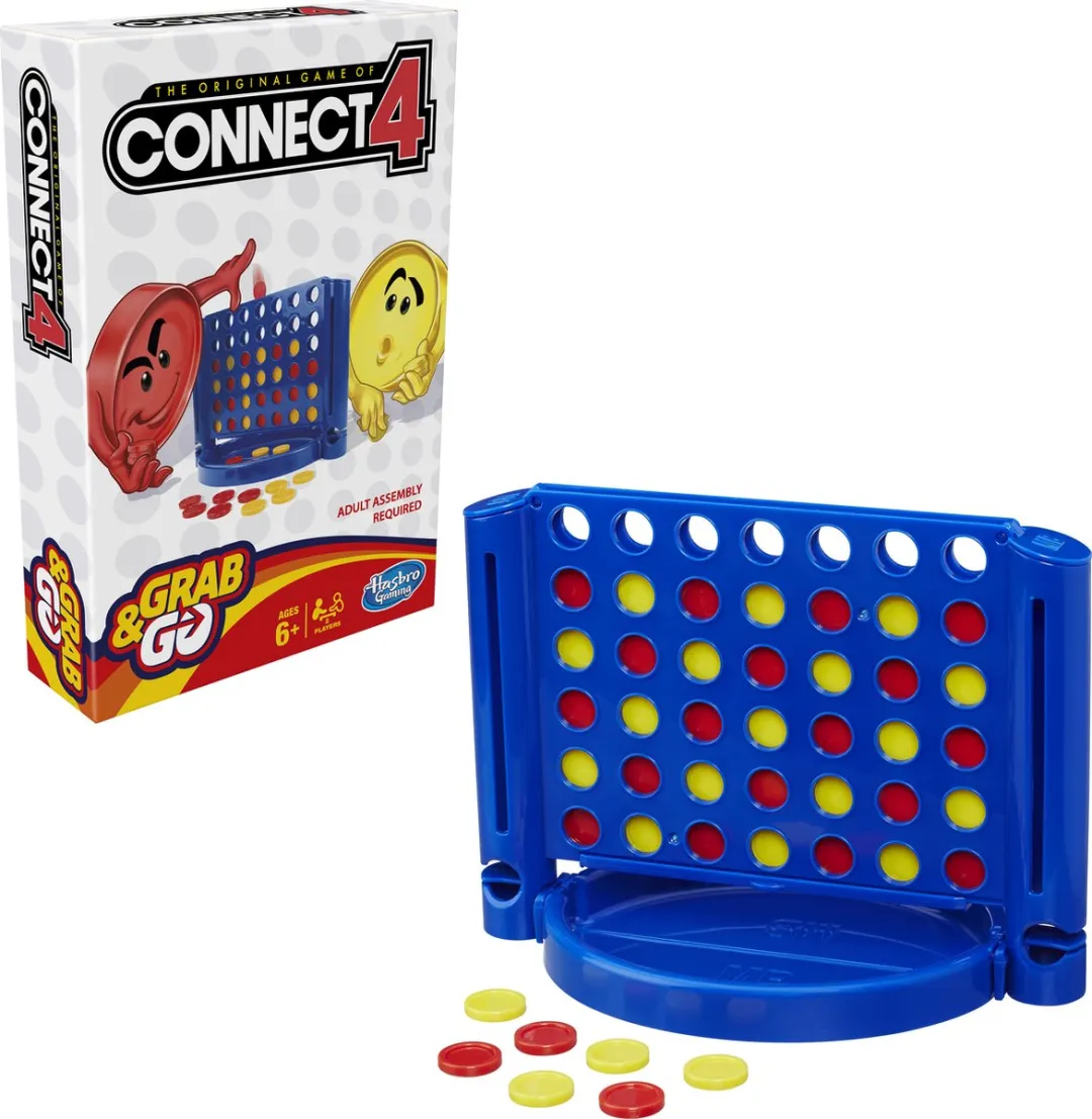 Hasbro Vier Op 'N Rij Grab And Go - 2 Spelers