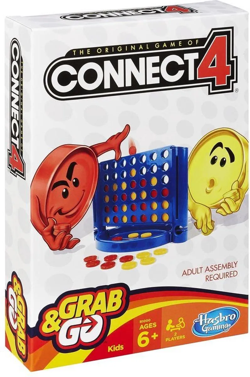 Hasbro Vier Op 'N Rij Grab And Go - 2 Spelers - afbeelding 6 van 6