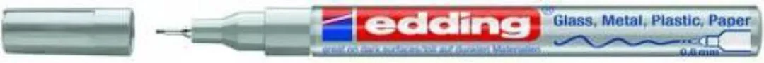 Edding Glanslakmarker 780 Rond 0,8 Mm Aluminium Zilver