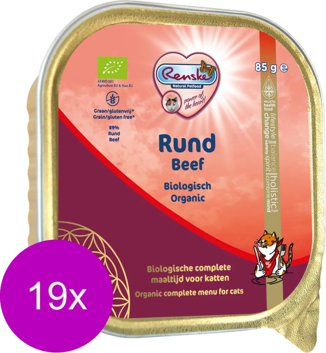 Renske Kat Bio Alu Rund Graanvrij 19x85g