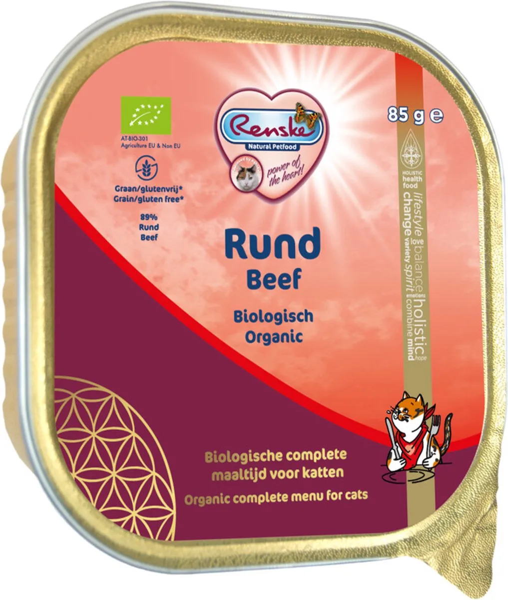 Renske Kat Bio Alu Rund Graanvrij 19x85g