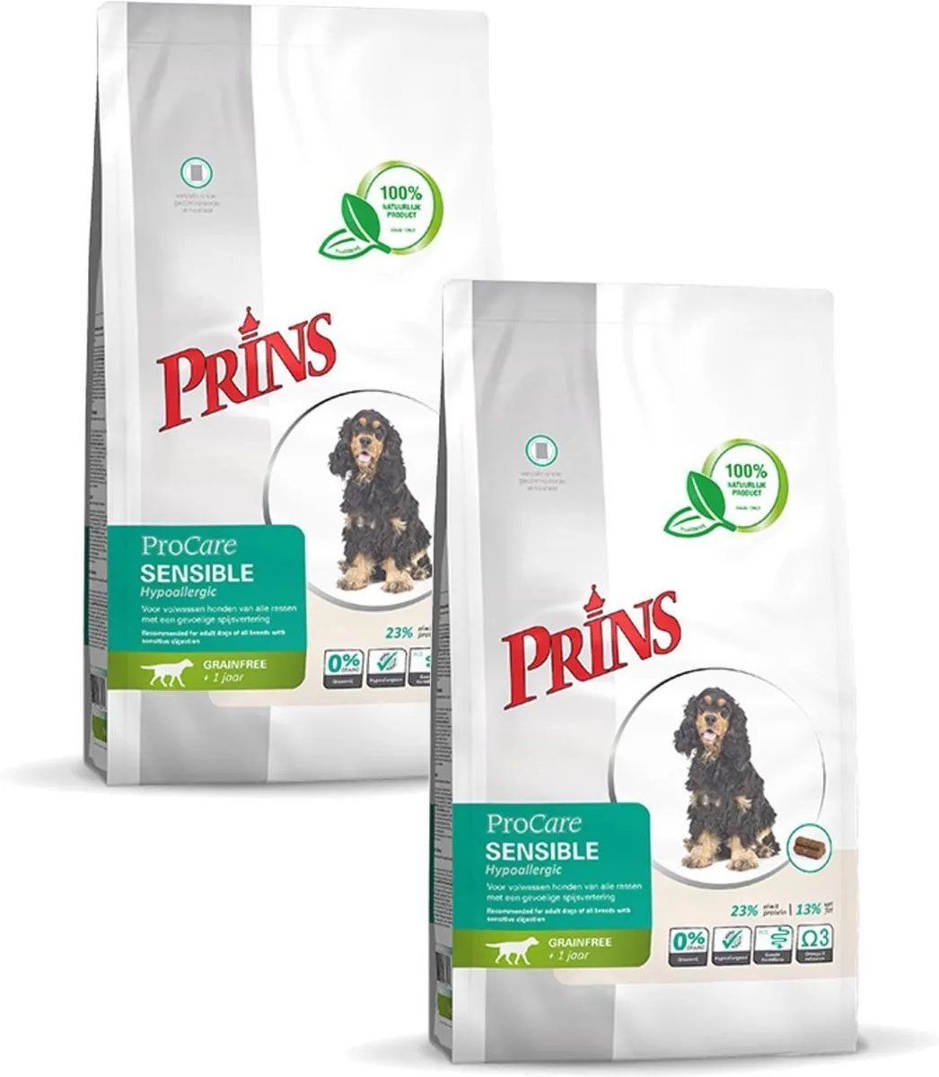 Prins Procare Sensible Hypoallergisch Hondenvoer - 24 kg (2x12kg)