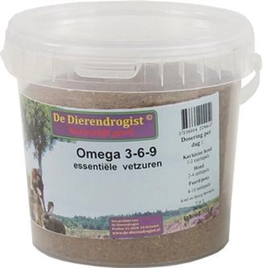 Dierendrogist Omega 3-6-9 Vetzuren 500g - afbeelding 2 van 2