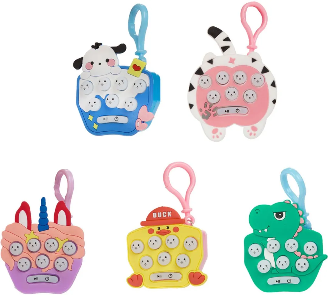 Toi-Toys Mollen Vangen Geheugenspel - Sleutelhanger - 3x Knoopcel