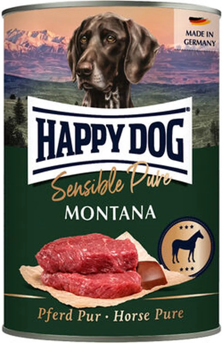 Happy Dog Sensible Pure Montana Paardvoer - 6x800g