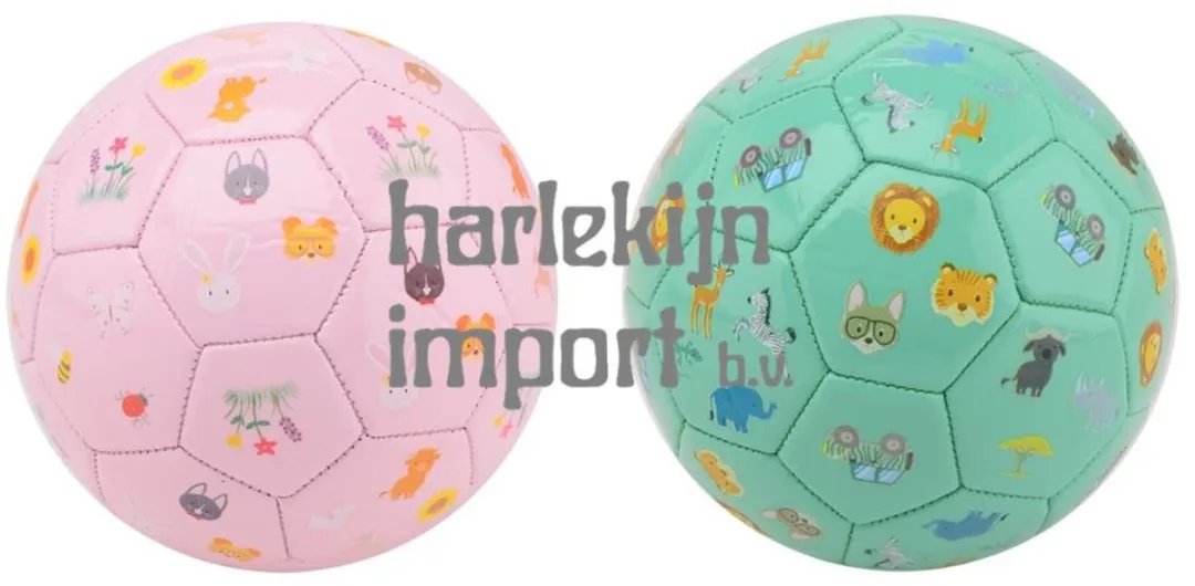 Johntoy Happy World Speelbal Kunstleder - 16cm - Multicolor