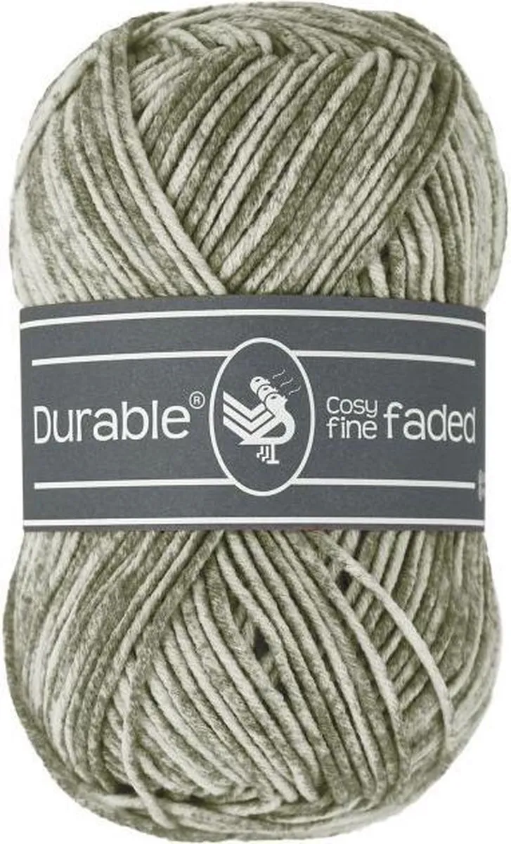 Durable Cosy Fine Faded Dark Olive