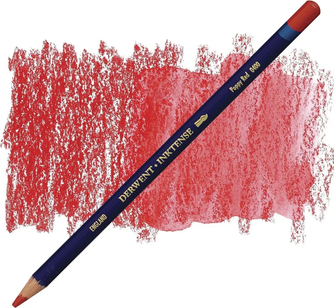 Derwent Inktense Potlood Poppy Red 0400