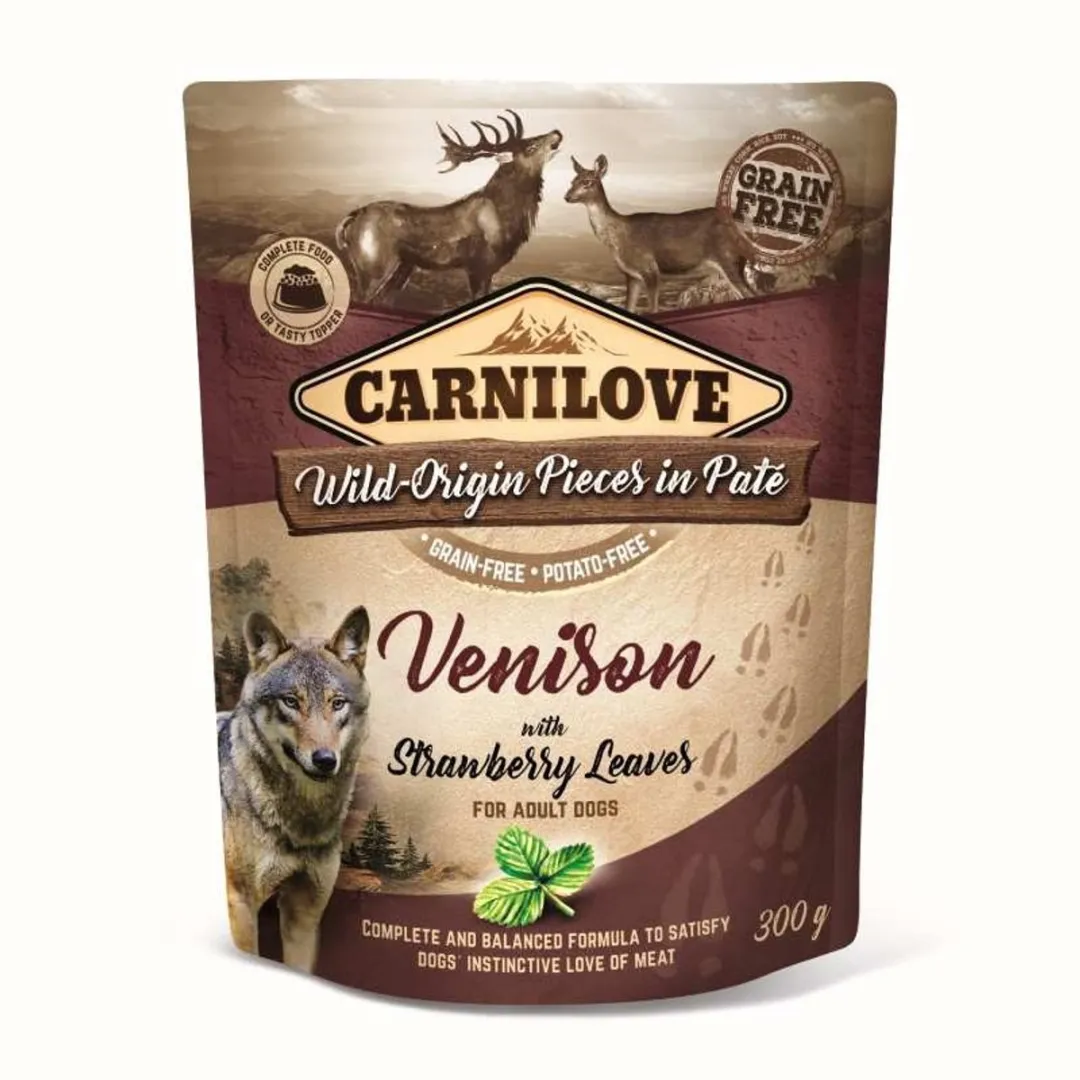 Carnilove Hert met Aardbei Blaadjes 300g
